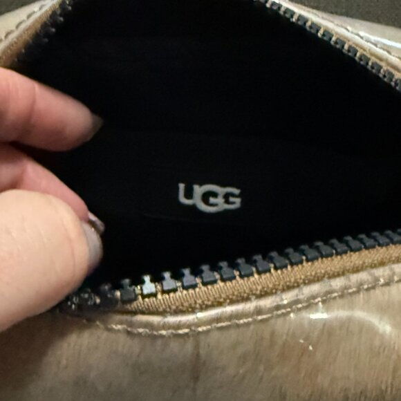 UGG JANEY II CLEAR CALF HAIR CROSSBODY CAMERA BAG Animal Print Brown Black - Picture 16 of 16